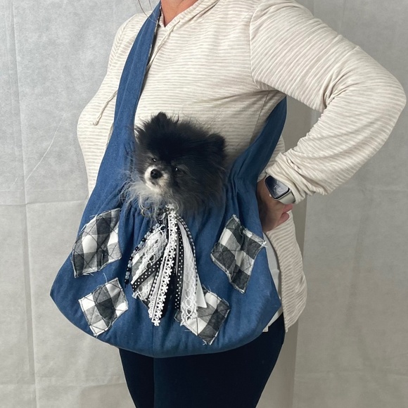 DESIGNER "FURBABY" TOTE CARRIER (NWOT) HANDMADE - Picture 1 of 11